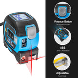 3 in 1 LCD Laser Tape Measure -  130/196 Ft Laser Measure and 16 Ft Tape Measure