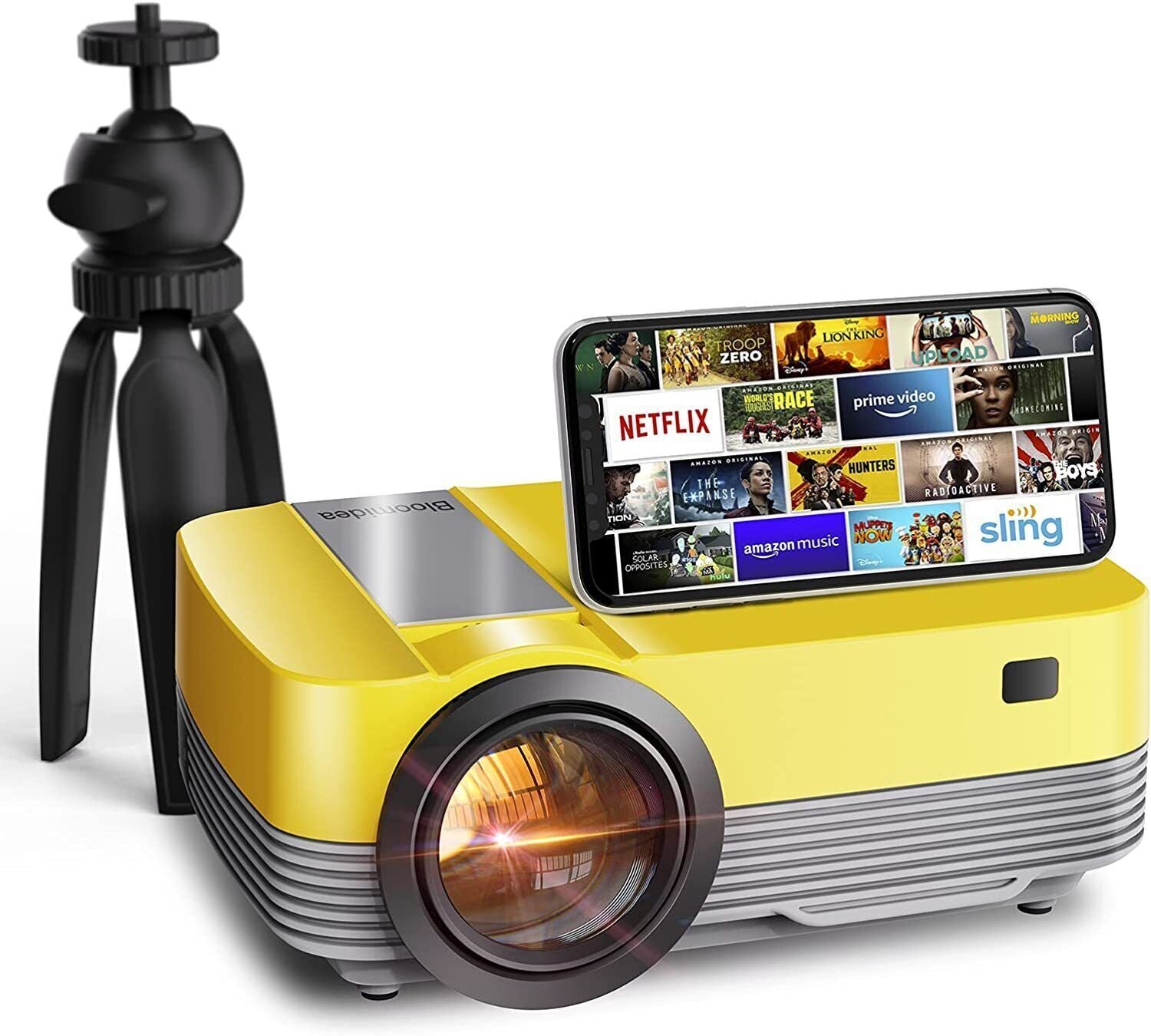 4K Mini Home Theater Projector with 3D and HDMI