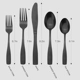 Black Cutlery Set
