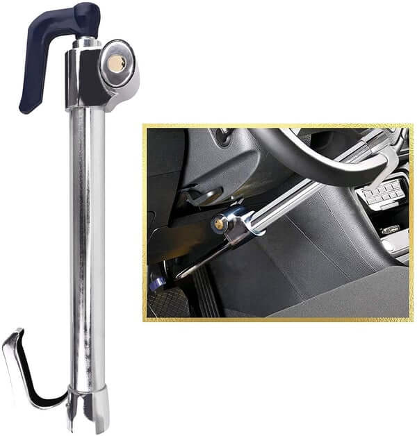 Car Steering Wheel/Pedal/Clutch Lock -  Anti Theft Tool for Security & Safety Car/Truck