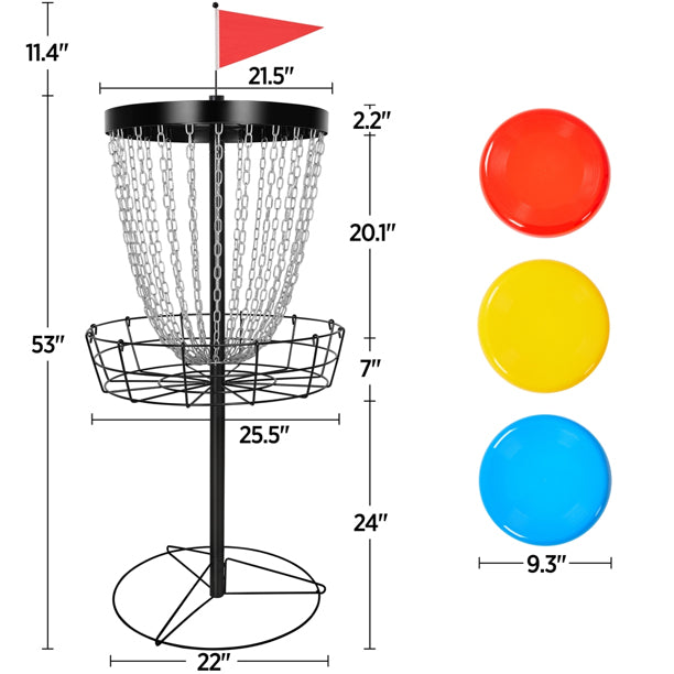 Discgolfgoal™ - Portable Frisbee Disc Golf Basket
