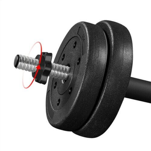 Dumbbell Set Adjustable Barbell Plates Fitness Dumbbell for Body Workout (30KG/66LB)