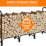 Firewoodrack™ - Outdoor Firewood Log Rack With Cover, Best Firewood Storage Holder
