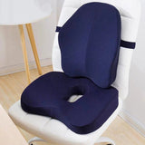 Memory Foam Seat Cushion & Lumbar Pillow for Best Support