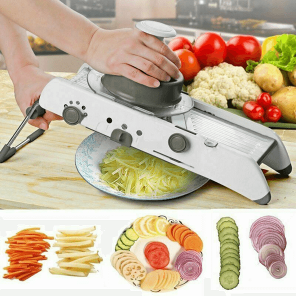 Adjustable Professional Mandolin Slicer And Dicer V-Type Stainless Steel  Fruit Vegetable Slicer Manual Vegetable Cutter Kitchen