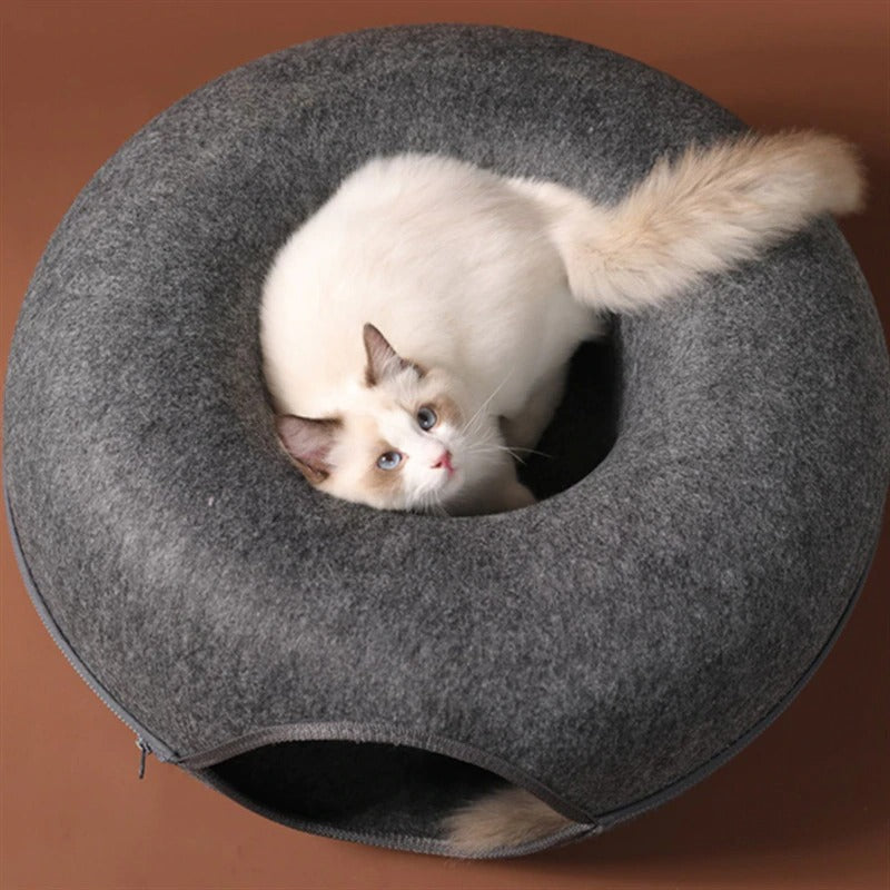 Round Donut Cat Bed