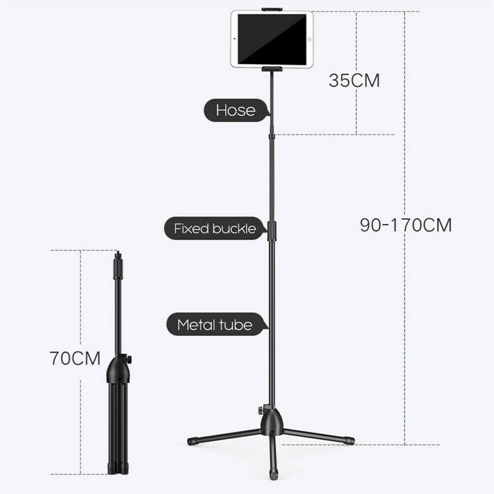 Tablet Floor Stand Adjustable Holder - The Premium Ipad Stand & Tablet Holder